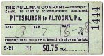 Pullman Check #1444, Front Side, 1950
